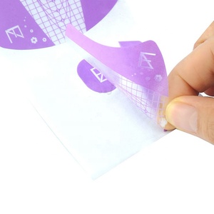 Овальные многоразовые прочные пластиковые ПВХ материалы отличного качества, 500 шт./рулон, прозрачные самоклеящиеся акриловые формы для ногтей - Product Image 2