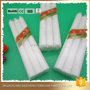 Paraffin Wax Cheap <strong>White</strong> Color Plain <strong>Candle</strong> - Product Image 2