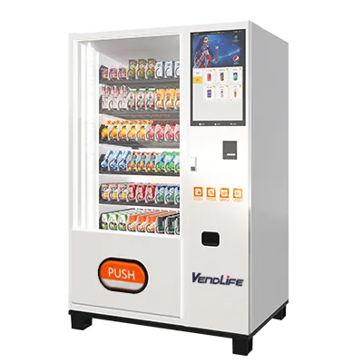 Drink Can Soda Office Supplies Plastic Bottle Vending Machine with Credit Card Reader