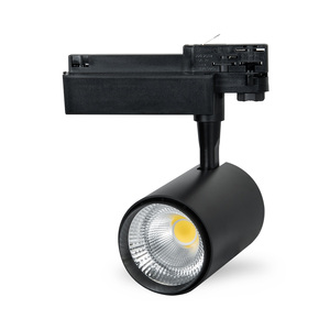Fabrik preis 30 Watt COB 2/3/4 drähte kommerziellen schwarz farbe leuchte CRI90 track led-licht - Product Image 4