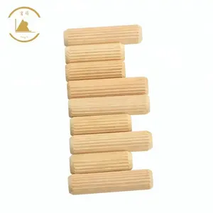 Vendita calda della fabbrica della cina filettato tassello di legno di legno di betulla grani di riferimento può essere personalizzato