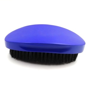 Brosse à cheveux incurvée 360° personnalisée <span class=keywords><strong>pas</strong></span> chère, poils de sanglier moyens, brosse à cheveux classique en bois pour homme - Product Image 2