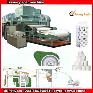 High speed toilet paper roll produciton line, raw product: the paper scraps, softback virgin pulp - Product Image 4