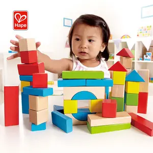 Bloques de construcción educativos de madera para niños, juguetes de bloques de construcción educativos, gran oferta