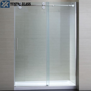 Panneau de verre de <span class=keywords><strong>douche</strong></span> stratifié trempé super transparent de 6 mm, 8 mm, 10 mm, 12 mm, bord poli pour salle de bain, escalier extérieur - Product Image 4