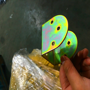 Q235 Yellow Single-Side Fence <strong>Post</strong> <strong>Bracket</strong> for Sliding Door Protection Secure Attachment Easy Install in Home &amp; Garden - Product Image 1