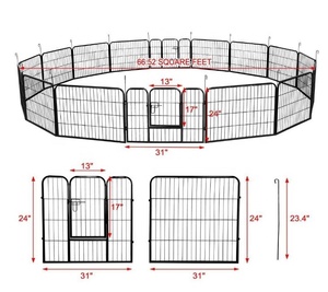 Galvanized Heavy Duty <strong>Dog</strong> Friendly <strong>Large</strong> Space Wire Mesh Kennels Customized Outdoor Pet <strong>Play</strong> Cage <strong>Pens</strong> - Product Image 4