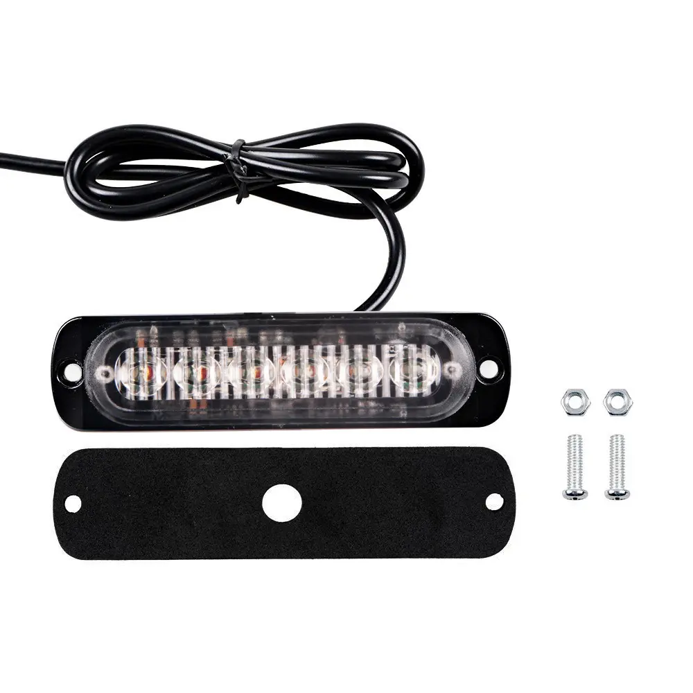 LED-06t design sottile Ultal 6*3w camion led luce stroboscopica impermeabile luce stroboscopica LED lato di avvertimento lampeggiante