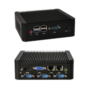 2015 Qotom linux mini pc Q180P con Intel J1800 de doble núcleo, Dual Gigabit lan, 4 * COM RS232 de <span class=keywords><strong>la</strong></span> oficina <span class=keywords><strong>nic</strong></span> Dual - Product Image 1
