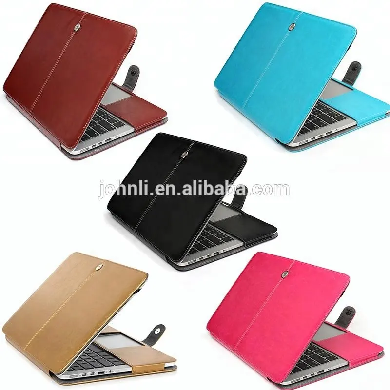 2018 PU Lederen Beschermhoes Cover Voor Air Retina Pro Leather Laptop Case Voor Apple Macbook