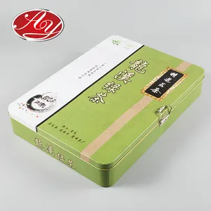 Tea Packaging Tin Box Big Food Grade Tin Container Metal Tea Packaging Box