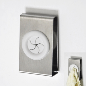 S/S square wrought iron ho <b>magnet</b> towel holder - Product Image 1