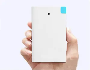 Портативное зарядное устройство для кредитной карты 2000 мАч, портативное зарядное устройство для мини-карты с цветной печатью логотипа h