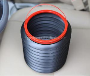 Xách Tay 4L Gấp Xô Nước Nhựa Container/Gấp Câu Cá Nước Xô Lưu Trữ Hộp Thùng Rác/Lắp Ráp Ô Tô Xô - Product Image 4