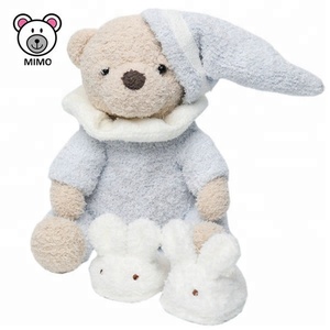 Orsacchiotto di Peluche 100% Organico <span class=keywords><strong>con</strong></span> <span class=keywords><strong>Pigiama</strong></span>, Giocattolo Morbido Personalizzato per Bambini, Orsetto Angelo - Product Image 2