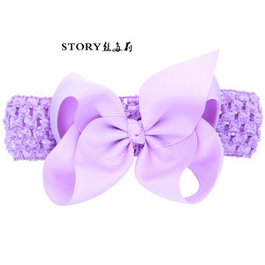 Bébé Garçon Enfants Toddler 4.5 pouces Grand <span class=keywords><strong>Jojo</strong></span> Siwa Ruban Cheer Pinwheel Arc Crochet Bandeau - Product Image 3