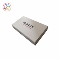 Vente en gros de petites boîtes pour cartes-cadeaux en papier de haute qualité noir mat fentes pour cartes de crédit VIP pour porte-cadeaux de mariage