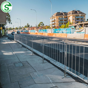 Mạ kẽm di động tạm thời chướng ngại vật an toàn đường bộ kiểm soát giao thông hàng rào hàng rào sự kiện đám đông kiểm soát rào cản - Product Image 6