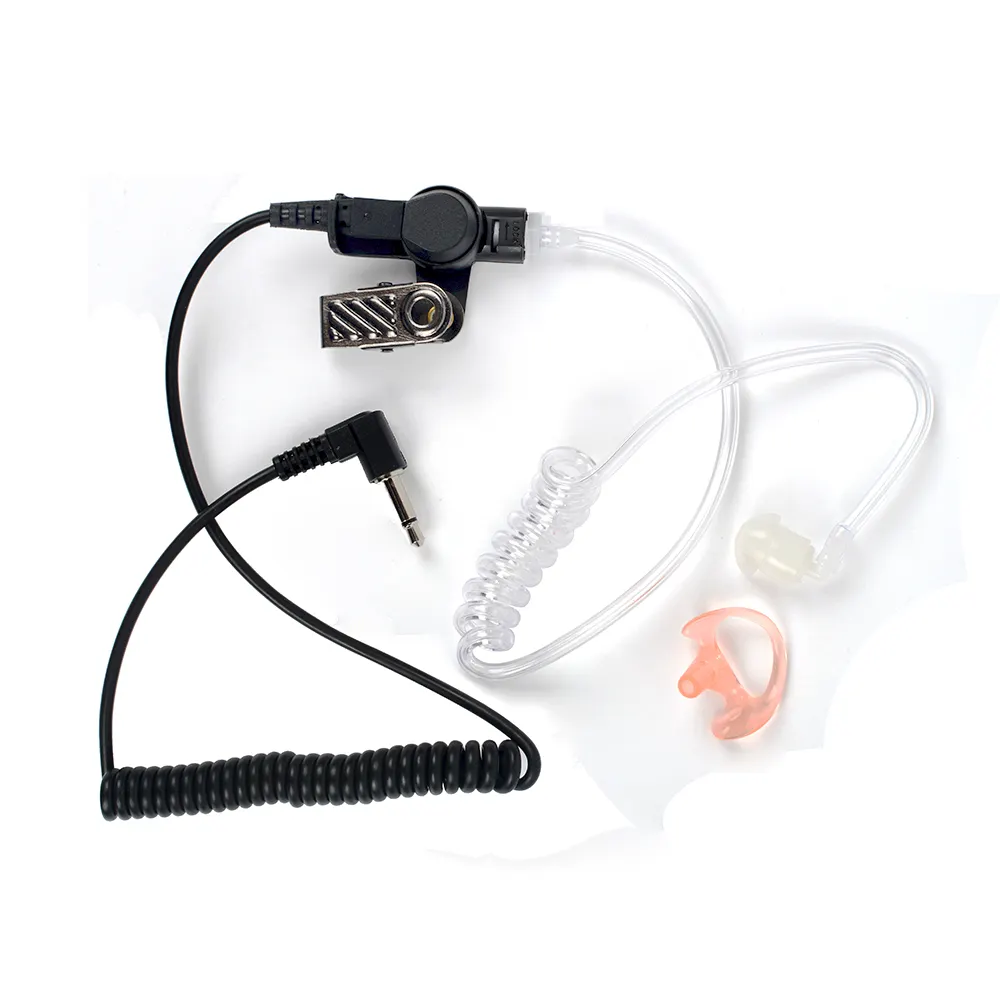 2 Way Radio Wired Sicherheit Transparent Hörer Kind Einseitig 3,5mm Kopfhörer