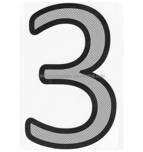 Chất lượng cao Flock truyền nhiệt số thể thao sắt trên Jersey - Product Image 3