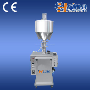 Semi auto <span class=keywords><strong>vaseline</strong></span> chaude machine de remplissage avec chauffage et trémie - Product Image 1