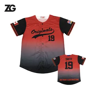 Uomini Baseball Jersey Traspirante Camicia Moda Hip Hop Streetwear Baseball Jersey con Manica Corta Digitale