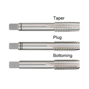 DIN352 HandTap HSS acier allié flûte droite coupe en douceur robinet à <span class=keywords><strong>main</strong></span> pour vis acier aluminium filetage taraudage - Product Image 1