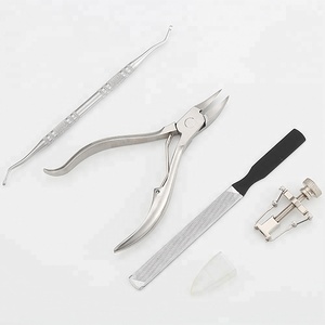 Profesión 4PCs Kit de uñas encarnadas Herramientas de pedicura portátiles Acero inoxidable Lima de uñas Lifter Corrector Essential Nail Clipper - Product Image 4