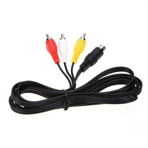 Venta al por mayor 9 pin a 3RCA AV Audio Video Cable 1,8 m para <span class=keywords><strong>Sega</strong></span> Génesis 2 o <span class=keywords><strong>3</strong></span> <span class=keywords><strong>Mega</strong></span> Drive 2 y <span class=keywords><strong>3</strong></span> A/V RCA Cable de conexión envío rápido - Product Image 3