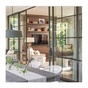 Maison du sol au plafond fenêtres à battant en verre de fer baies vitrées à faible émissivité à vendre - Product Image 5