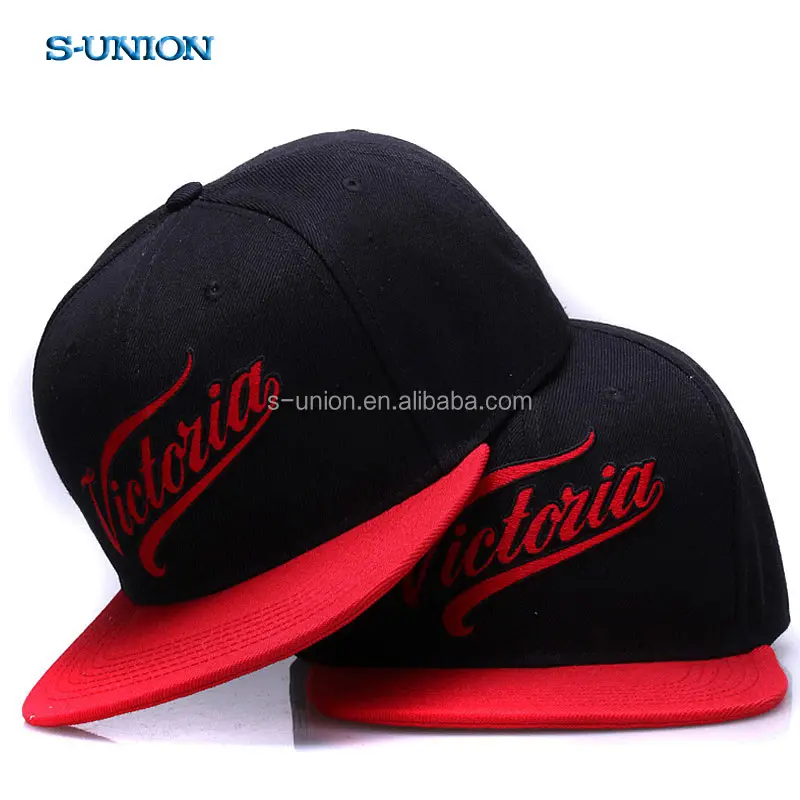 Gorra de béisbol con letras bordadas para hombre y mujer, gorro de béisbol con letras bordadas en color negro y Cierre trasero, estilo hip hop, unisex, S-UNION