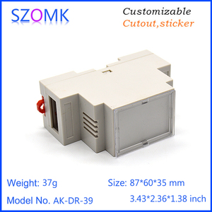 87*60*35mm ABS IP54 DIN đường sắt hộp nối kiểm soát bao vây với PCB trường hợp tùy chỉnh bao vây - Product Image 5