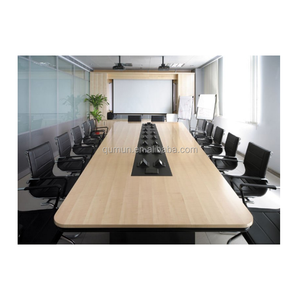 Fabrika toptan çin üretici ofis mobilyaları akçaağaç modern konferans dikdörtgen masa toplantı masası - Product Image 1