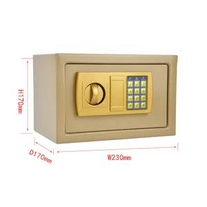 Kualitas tinggi disesuaikan tahan api grosir kotak aman Mini penyimpanan uang keamanan Digital kunci loker brankas grosir murah