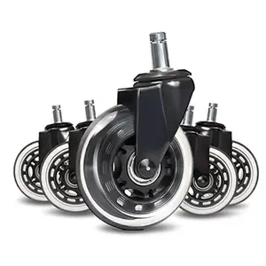 Wholesale casters wheels lock chair-Office Chair Caster Wheels Replacement Best Black 3 Inch Desk Chair Wheels