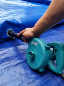 Azul Color de Autos Comercial Estera De Contención De Agua Fácil de Limpiar PVC Lona Inflable Lavado Almohadillas - Product Image 4