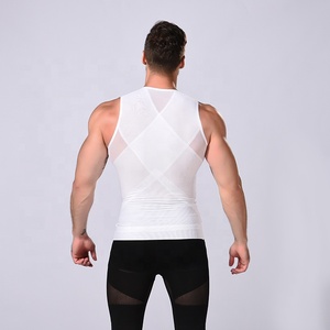 Alta Powernet 3 fila gancio e fermagli per gli occhi cintura shaper canottiera modellante corsetto canottiera <span class=keywords><strong>uomo</strong></span> - Product Image 3