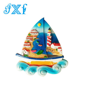 हाथ रंग मुद्रण राल फ्रिज चुंबक से प्रेरित सजावटी रेफ्रिजरेटर स्टिकर - Product Image 5
