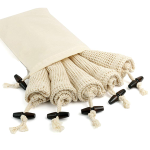Bolsa de malla de algodón de lona orgánica de moda, gran oferta, fabricante de China