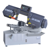 Machine à scier à ruban semi-automatique à coupe d'angle de 45 degrés LOGINFLY CE pour le métal