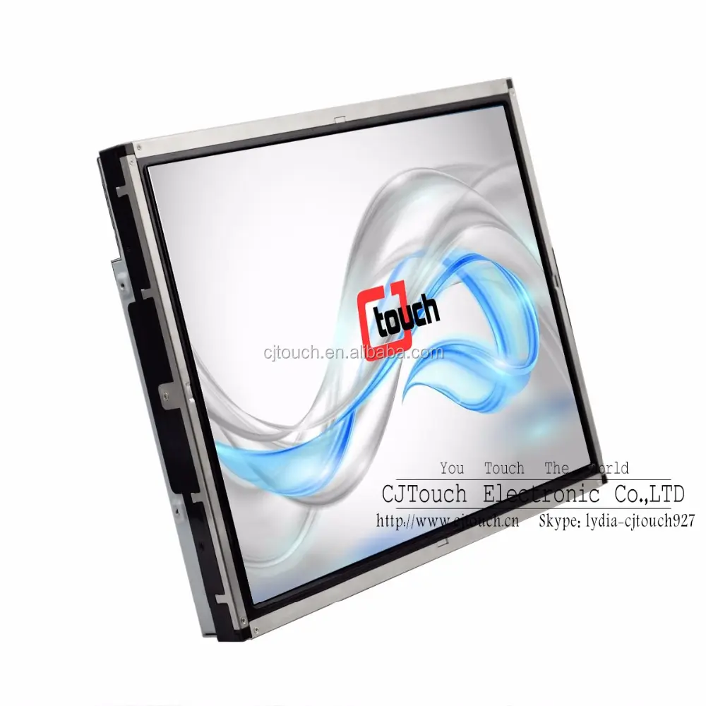 17 inch Waterproof IR multi touch screen monitor support with 2, 4, 6, 10 touch point gaming monitor