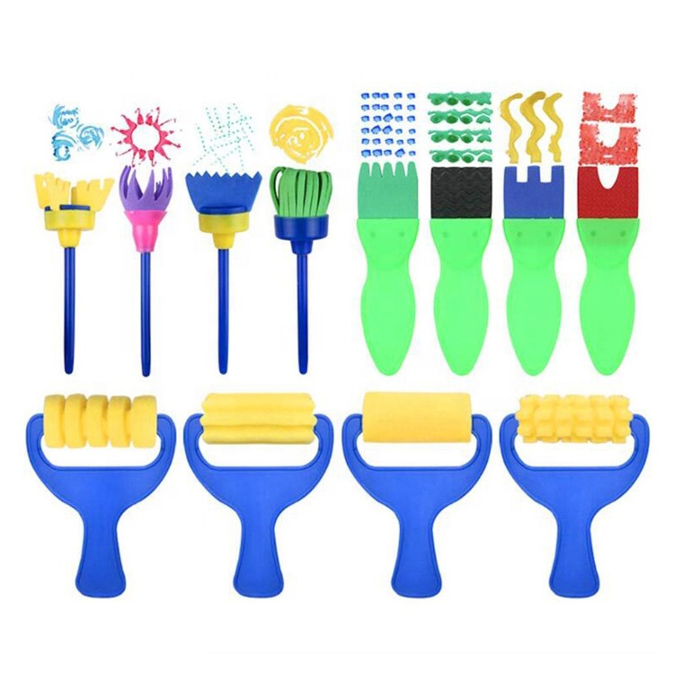 Low MOQ painting roller brush DIY paint roller brush for children