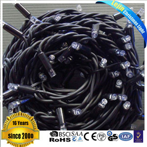 Alambre de goma negro led luz de la secuencia de vacaciones con certificado GS - Product Image 2