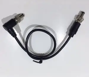 Hot Sale Manufacturer Lock Ring DC 5.5 x2.5 right Plug to Straigh Plug Extension Power Cable