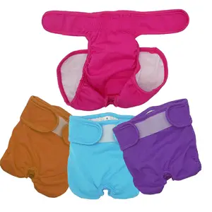 Washable Reusable Female Dog Diapers for Leak-Proof Wrap Sanitary Girls Dog Panties Pets Cloth Diaper