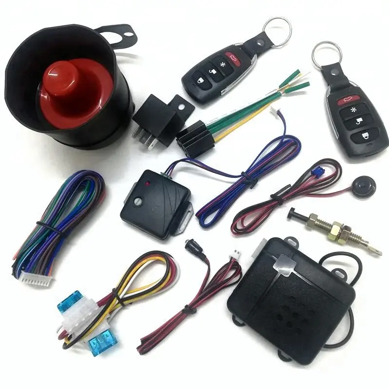 Fashional en professionele installeren auto alarmsysteem met auto alarm led indicator lichten/goedkope auto alarm