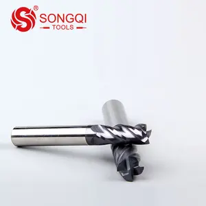 SONGQI Carbide Solide End Mill Công Cụ, End Mill Cho Thép Không Gỉ