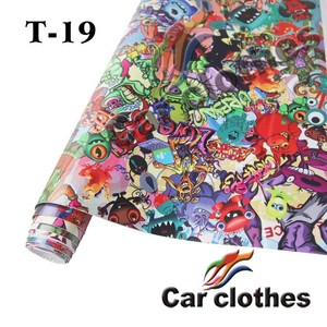 Haute Qualité <span class=keywords><strong>1</strong></span>.52x30m Conception D'autocollant De Voiture de Vinyle de <span class=keywords><strong>Film</strong></span> Enveloppement Stickerbombing drôle autocollants de voiture - Product Image 4