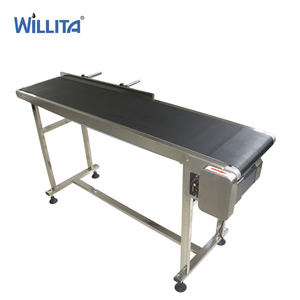 Oem Automatische Mini-Aangedreven Rubberen Tafel Roestvrijstalen Transportband Transportband Met Inkjetprinter En Lasermarkeermachine - Product Image 1