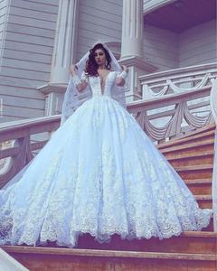 Vestido de Novia de Lujo, Vestidos de Novia de Marca, Vestido de Novia con Encaje, Vestidos de Novia Elegantes, Vestidos de Novia Musulmanes - Product Image 1